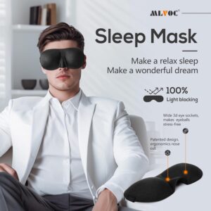 A man is sitting on a couch with a sleep mask.